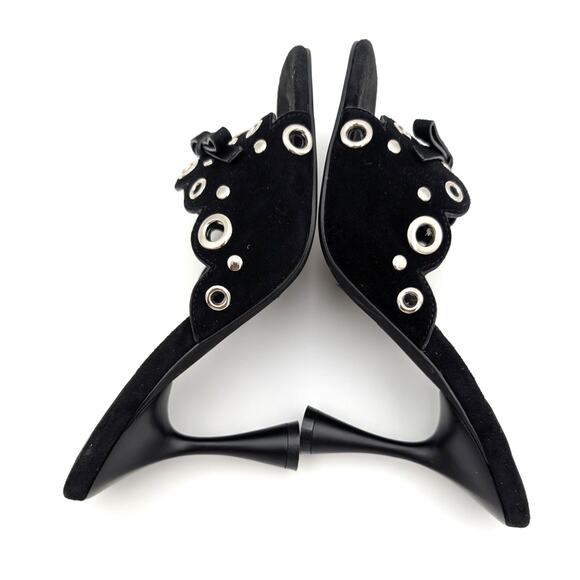 Jeffrey Campbell Odom Studded Slide Sandal Women's Black Size US5.5 EU36 - Picture 7 of 13